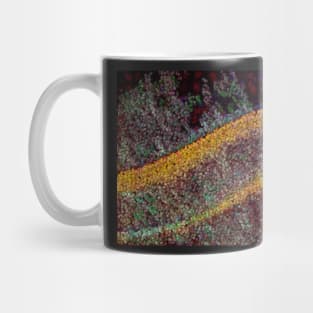 colourful beads rolling slowly down hill Mug